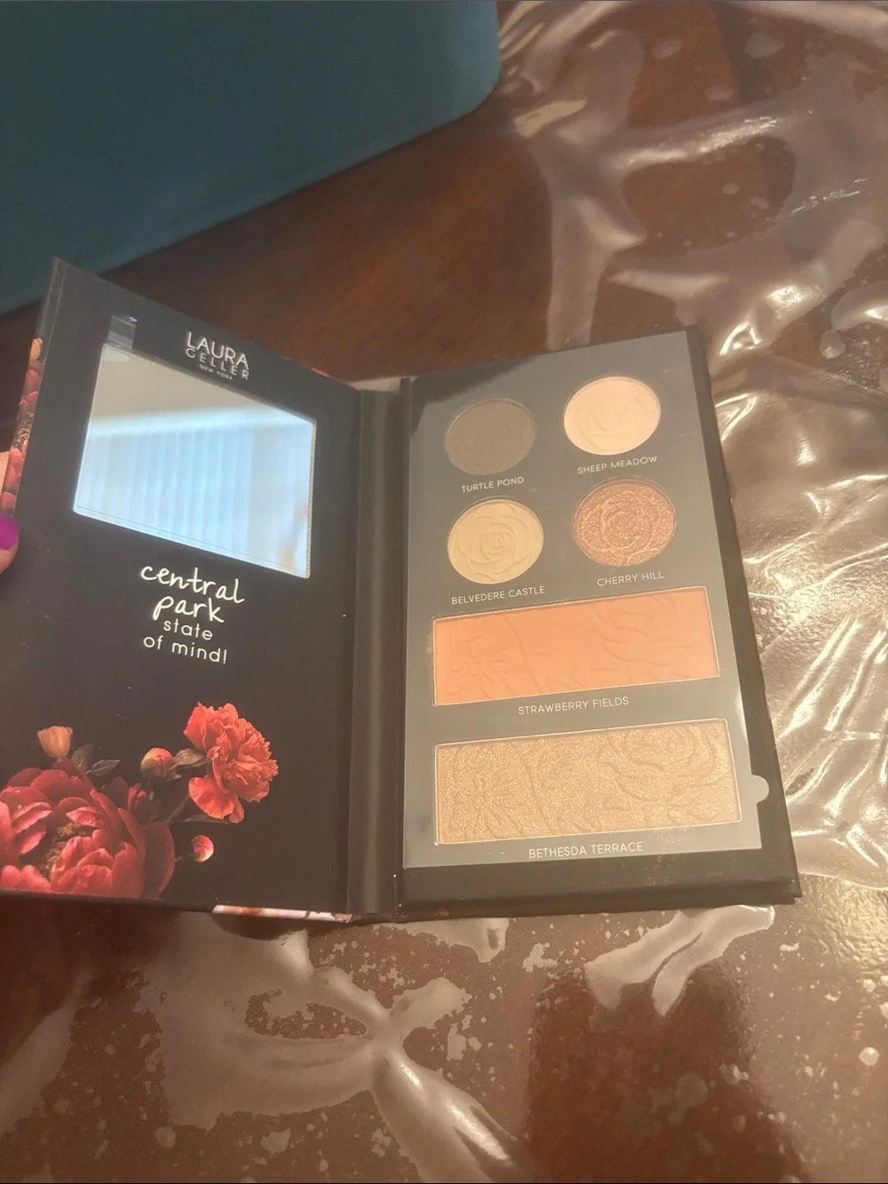 Laura Geller Face, Eye & Cheek Palette - Pink, Red, Cream Floral